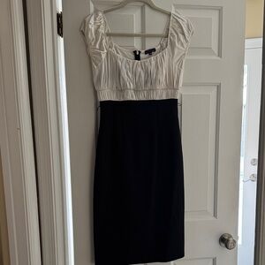 Elegant Black and White Dress